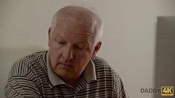 DADDY4K. Guy Repairs Computer While Daddy Fucks His Comely Girlfriend